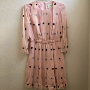 Kate Spade Tiny Spotlight Silk Pleated Dress